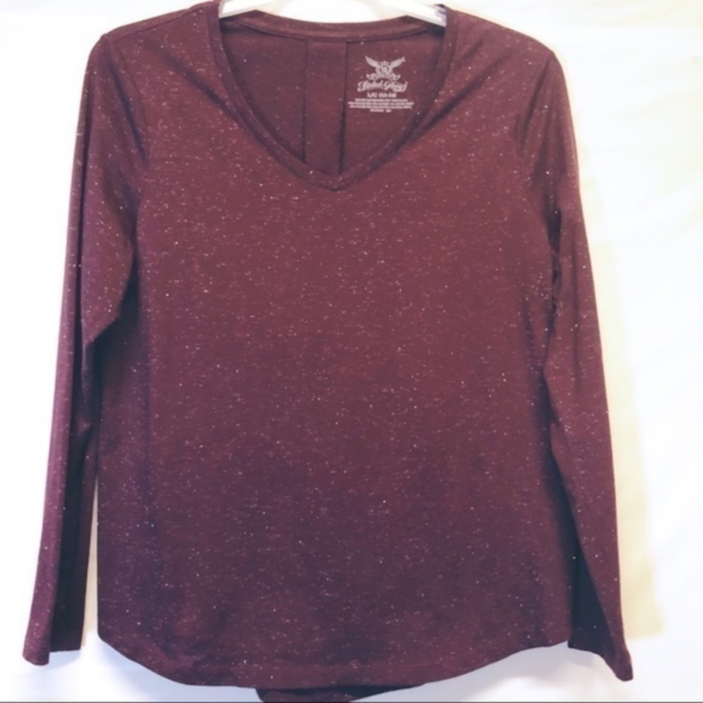 Shiny Wine Colored Tee